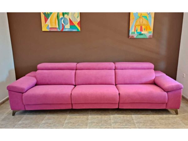 sofa lineal lotus rosa